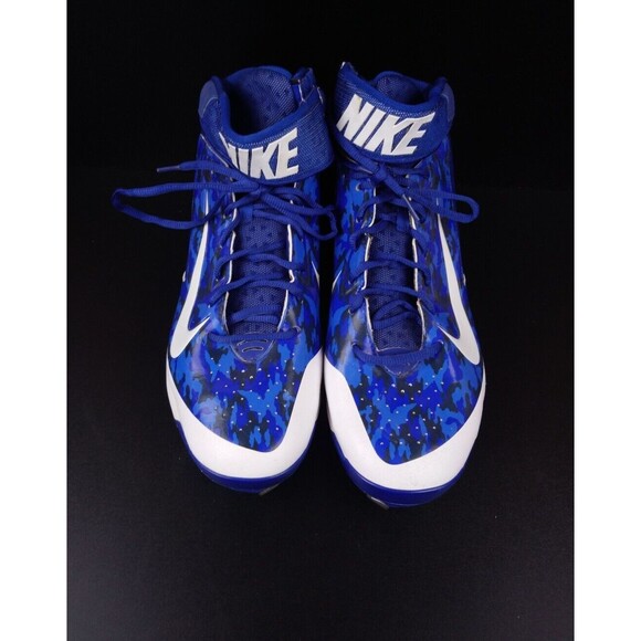 Nike 599235-499 Alpha Huarache NXT Baseball Cleats Blue Camo Men\'s Size 13 main image 4